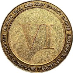 Medallion - Montreal Summer Olympic Games Ⅵ, Olympic Team and Body Contact Sports