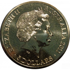5 Dollars - Elizabeth II 4th Portrait - Queen`s Visit Commonwealth Heads of Government Meeting