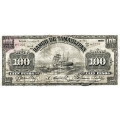 50 Pesos El Banco de Tamaulipas 1914