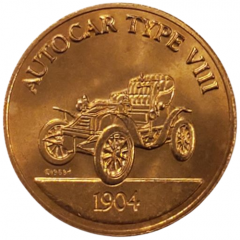Franklin Mint - Collection of Antique Car Coins - Series Autocar Type VIII
