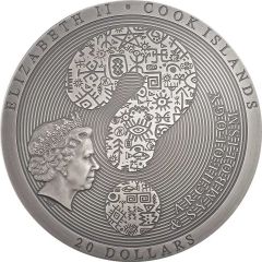 20 Dollars - Elizabeth II Coyolxauhqui Stone