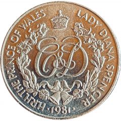 Médaillon - Mariage du Prince Charles et de Lady Diana Spencer