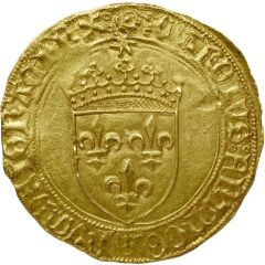 Gold Ecu with sun - Charles VIII 2nd issue of Perpignan