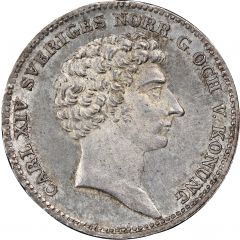 1/3 Riksdaler - Carl XIV Johan