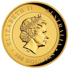 500 Dollars - Elizabeth II 4th Portrait - Kimberley Sunrise - Gold Bullion Coin
