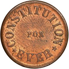 Civil War Patriotic Token - Constitution for ever
