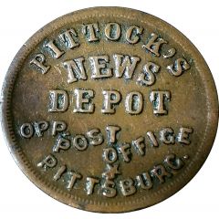Pittock`s News Depot Opp. Post Office store card