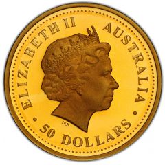 50 Dollars - Elizabeth II 4th Portrait - Brolga - Gold Bullion Coin