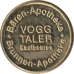 Vogg Taler - Bären Apotheke and Brunnen Apotheke Kaufbeuren