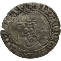 Blanc with crown - Louis XI doubled reverse legend