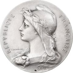 Medal - Offert au nom du Département par le préfet de la Seine inférieure