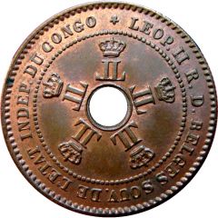 2 Centimes - Léopold II