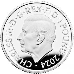 1 Pound - Charles III 1/2 oz Fine Silver