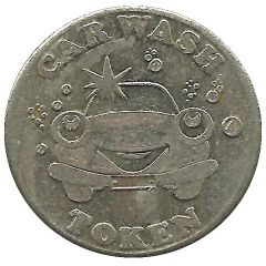 Car Wash Token - Smiling Cartoon Car