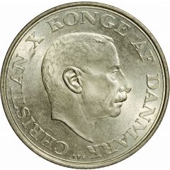 2 Kroner - Christian X Silver Jubilee of Reign