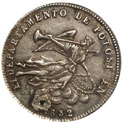 1 Sol - Manuel Isidoro Belzú Rotonda de Sucre - Monetary Medal