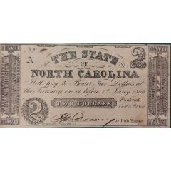 2 Dollars State of North Carolina