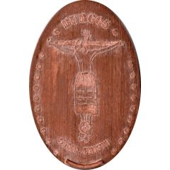 Elongated coin - Holy Christ from Burgos with retrograde REVENA