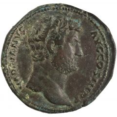 Sestertius - Hadrian PAX AVG S C, Pax