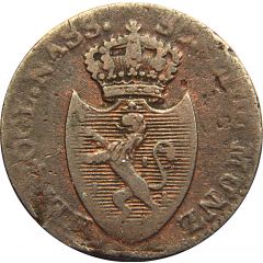 1 Kreuzer - Frederick August and Frederick William Dickkreuzer