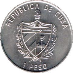 1 Peso Visit of John-Paul II to Cuba