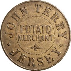 6 Pence John Terry, Potato Merchant, Jersey
