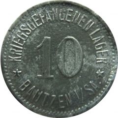 10 Pfennig - Bautzen Kriegsgefangenenlager