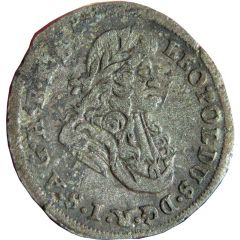 1 Kreuzer Landmünz - Leopold I Oppeln