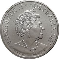 20 Cents - Elizabeth II 6th Portrait - 35th Anniversary of Animalia