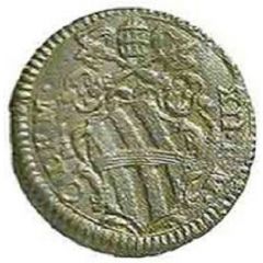 1 Quattrino - Clement XII St. Peter - standing
