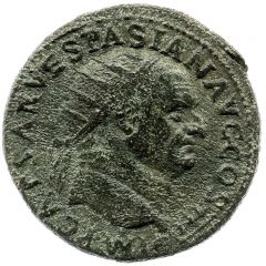 Dupondius - Vespasian VICTORIA NAVALIS S C, Victory