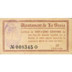 25 Céntimos La Sénia