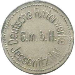 1 Pfennig - Jessenitz in Mecklenburg Deutsche Futterwerke
