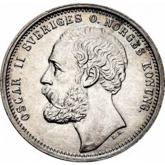 1 Krona - Oscar II `O` in title