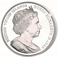 10 Dollars - Elizabeth II Queen Elizabeth I - Between Pillars, Silver Proof