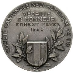 Medal of honour of the Neuchâtel cantonal shootings silver