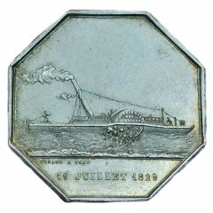 Steam ship passenger ship company on the Saone river