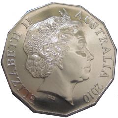 50 Cents - Elizabeth II 4th Portrait - Royal Engagement