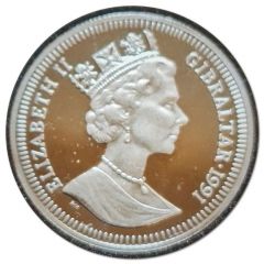 1/5 Crown - Elizabeth II Discus Thrower, Platinum Proof