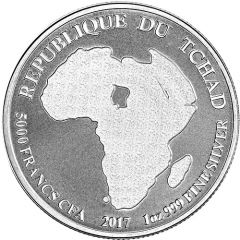5000 Francs African Lion