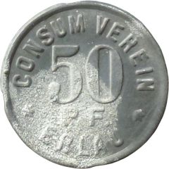50 Pfennigs - Erlau Consum Verein