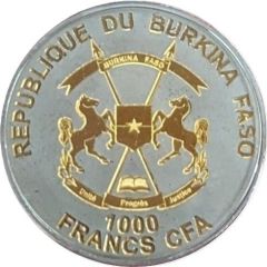 1000 Francs CFA Two Young Elephants