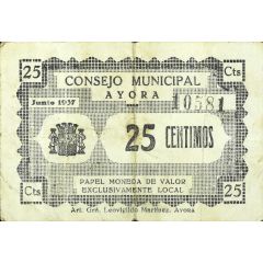 25 Céntimos Ayora