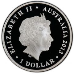1 Dollar - Elizabeth II 4th Portrait - Queen Elizabeth II 60th Anniversary of Coronation
