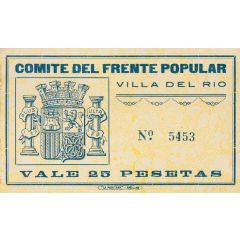 25 Pesetas Villa del Río