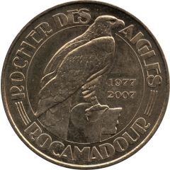 Monnaie de Paris Tourist Token - Rocamadour Le Rocher des Aigles - 1977-2007