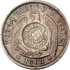 1 Peso Counterstamped coinage