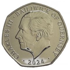 50 Pence - Charles III Mice, Coloured