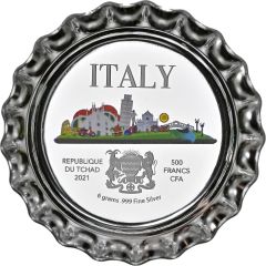 500 Francs CFA Italy Bottle Cap
