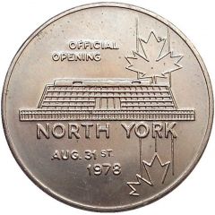 Medal - North York Civic Centre Opening Toronto, Ontario
